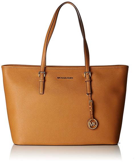 michael kors handtasche jet set travel saffianoleder stein|Michael Michael Kors Women's Jet Set Saffiano Travel Tote, .